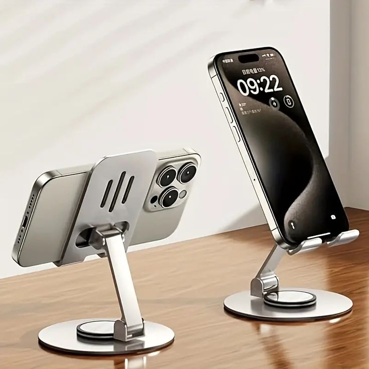 Premium Adjustable Alloy Phone Stand – Foldable Desktop Mobile Holder for Desk, Office & Home