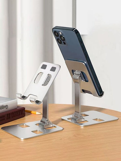 Foldable & Adjustable Phone Stand – Universal Desktop Holder for iPhone, Samsung & Tablets (2-Pack, Black)