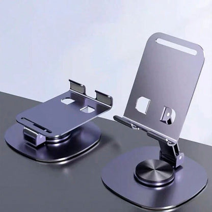 Premium Adjustable Alloy Phone Stand – Foldable Desktop Mobile Holder for Desk, Office & Home