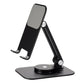 Foldable & Adjustable Phone Stand – Universal Desktop Holder for iPhone, Samsung & Tablets (2-Pack, Black)