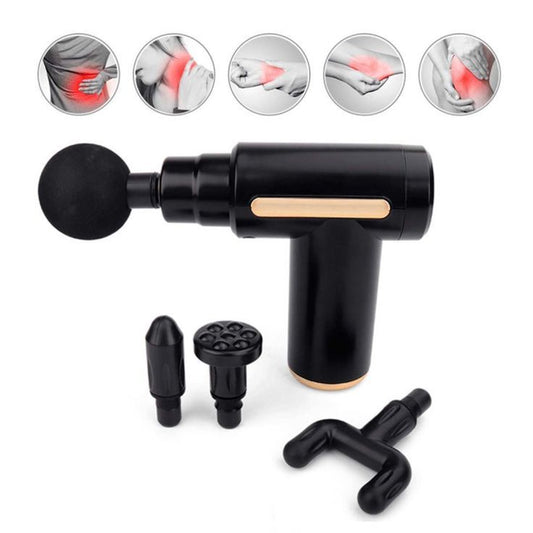 Deep Tissue Muscle Massage Gun – Handheld Percussion Massager with 4 Attachments for Pain Relief & Recovery