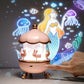Magical 3D Projection Night Light | Rotating Cartoon Lamp with Ocean & Mermaid Theme